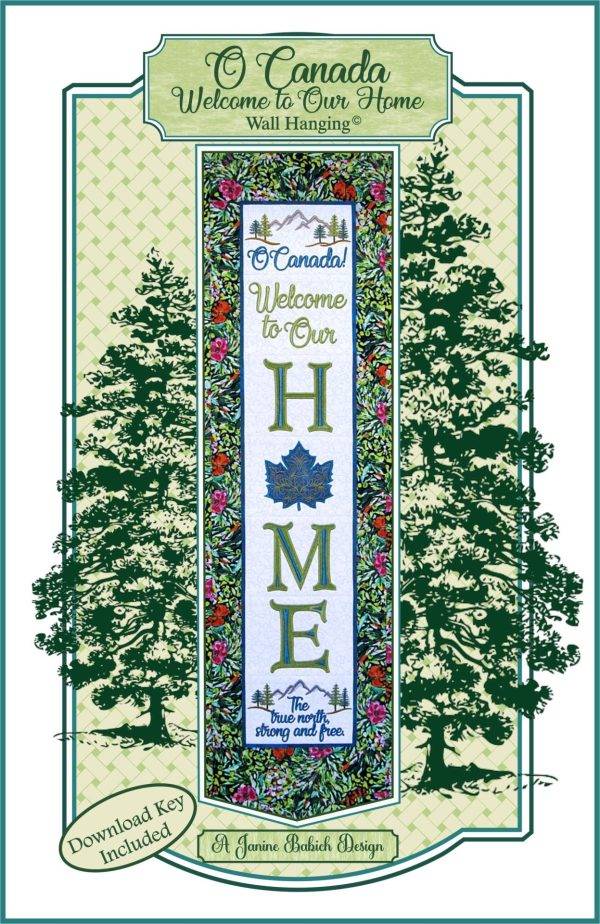 O Canada Welcome to Our Home Wall Hanging